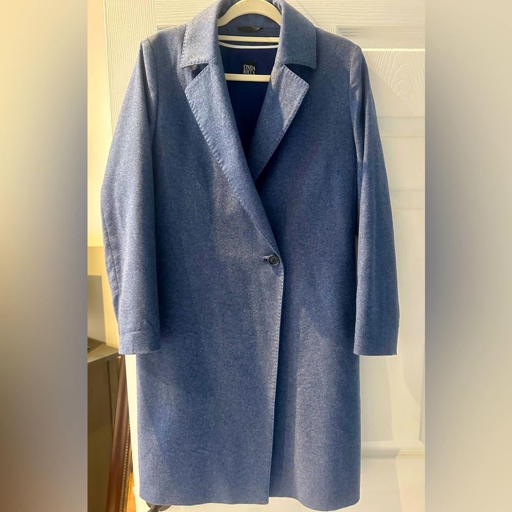 Cinzia Rocca coat, periwinkle color, excellent condition. Size 4